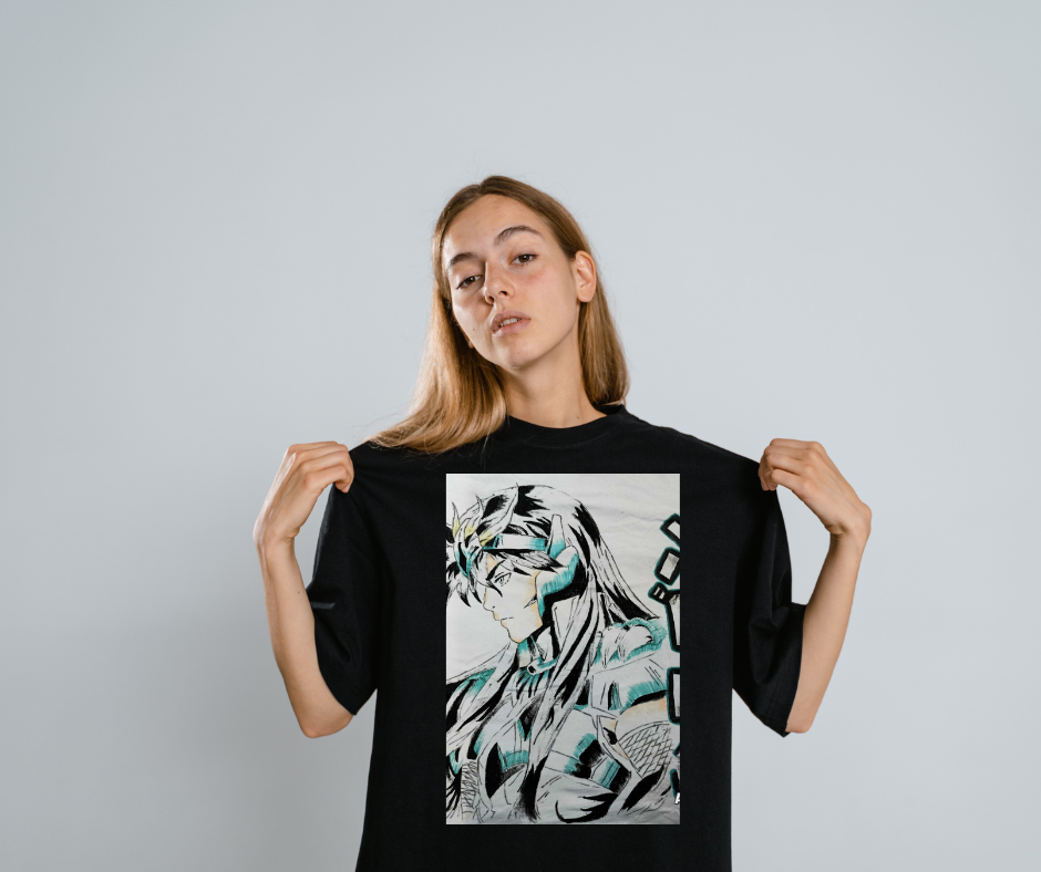 Camiseta Anime – Caballero del Zodiaco (Estilo Sketch) - Imagen 4