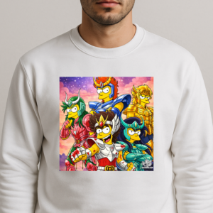 Sudadera Caballros del zodiaco Simpson