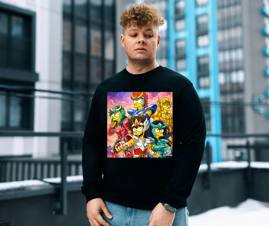 Sudadera Caballros del zodiaco Simpson - Imagen 2