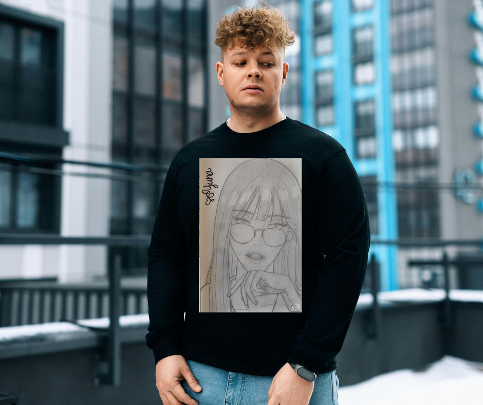 Sudaderas unisex – Arte ilustrado con identidad propia (chica 2) - Imagen 3