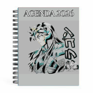 Agenda 2026 Anime – Guerrero legendario (Estilo Sketch)
