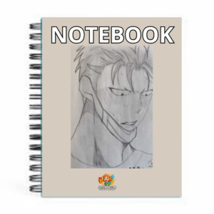Notebook / Cuaderno – Ilustración Anime a Lápiz (chico 3)