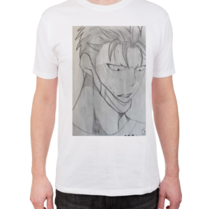 Camiseta – Ilustración Anime a Lápiz (Chico 3)