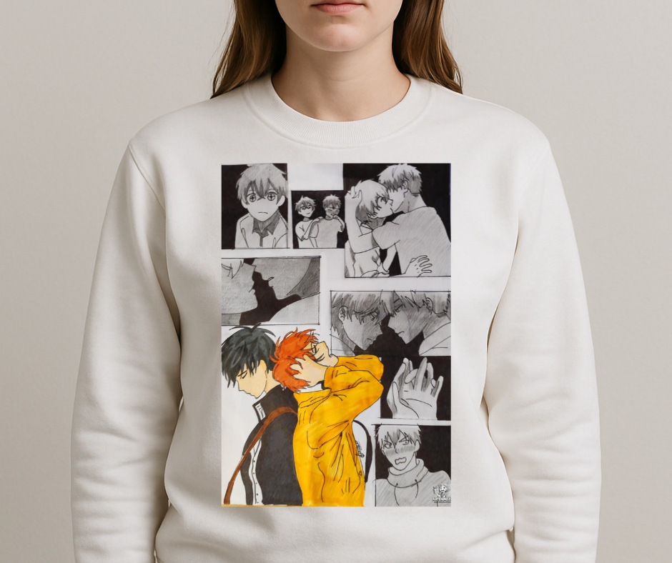 SUDADERAS – Ilustración Manga Romántica - Imagen 4