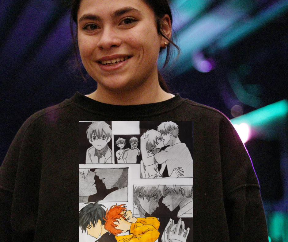 SUDADERAS – Ilustración Manga Romántica - Imagen 2