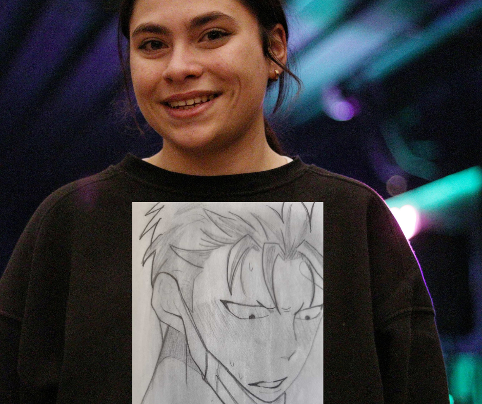 Sudadera – Ilustración Anime a Lápiz (chico 3) - Imagen 2