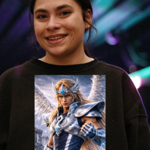 Sudadera Anime Realista – Caballero del cisne