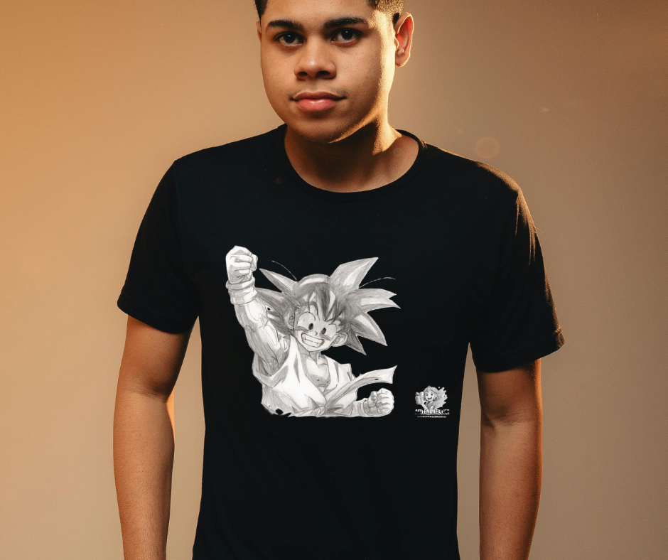 Camiseta Anime – Ilustración inspirada en el joven guerrero Saiyan - Image 4