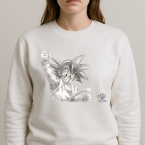 Sudadera Anime – Ilustración inspirada en el joven guerrero Saiyan