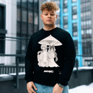 Sudadera Anime – Ilustración inspirada en una pareja de samuráis clásicos