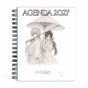 Agenda 2027 Anime – Ilustración inspirada en una pareja de samuráis clásicos