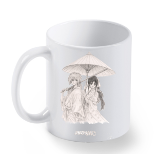 Taza Anime – Ilustración inspirada en una pareja de samuráis clásicos